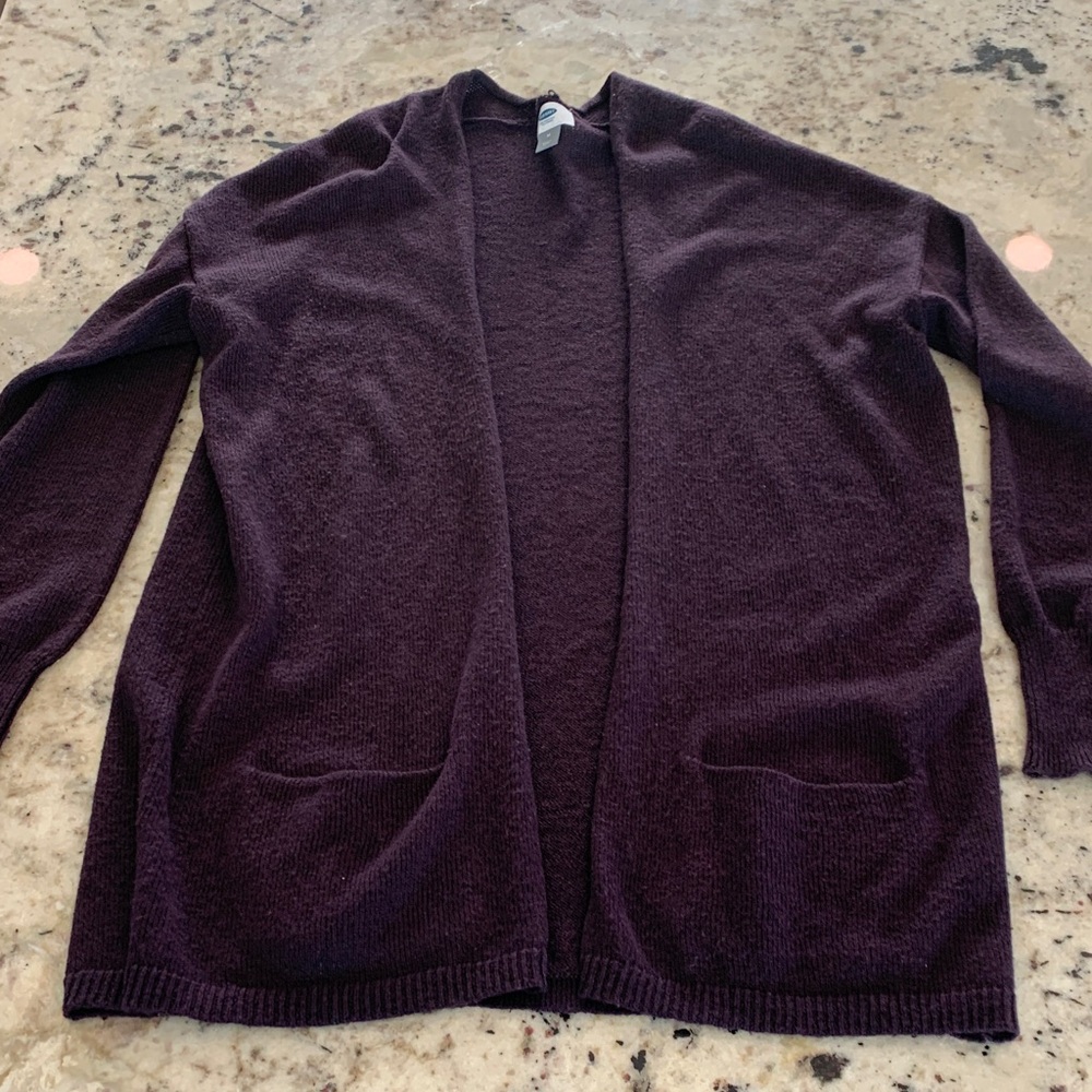 Old Navy Women's Deep Purple Cardigan